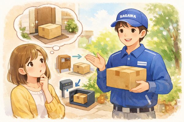 佐川急便で置き配はできる？やり方・注意点・張り紙の考え方をやさしく解説
