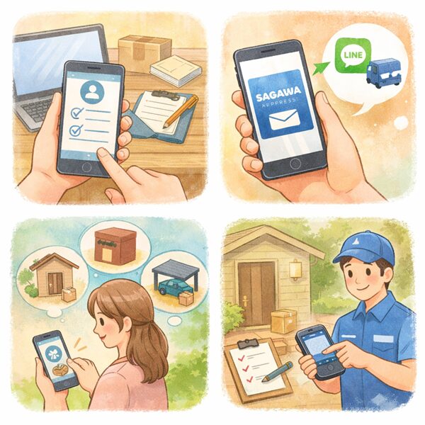 佐川急便で置き配をする手順