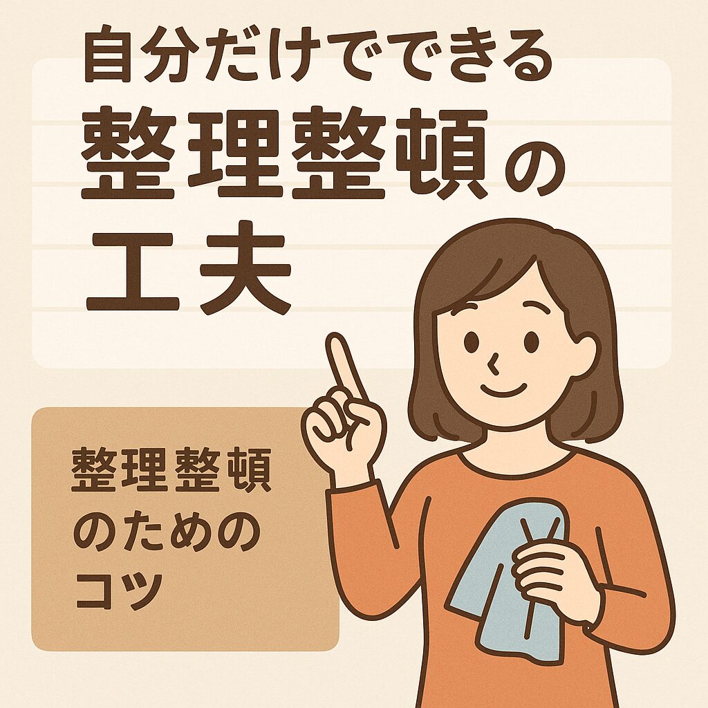 家族が片付けてくれなくても大丈夫！自分だけでできる整理整頓の工夫
