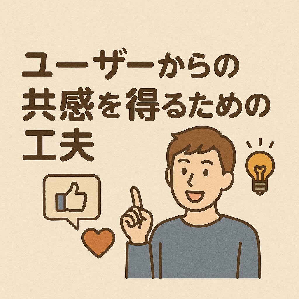 ユーザーからの共感を得るための工夫