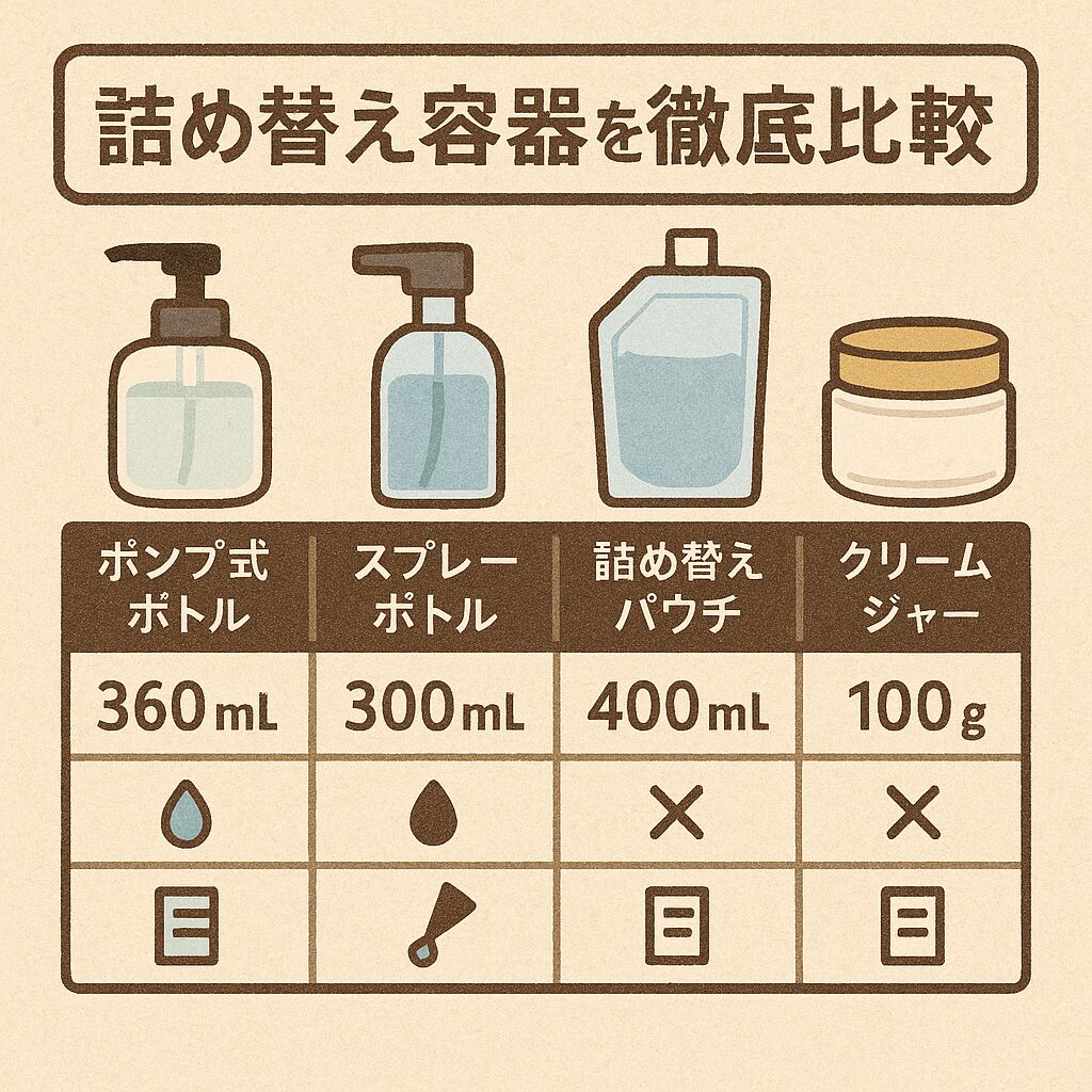 ダイソー vs 無印良品|詰め替え容器を徹底比較!