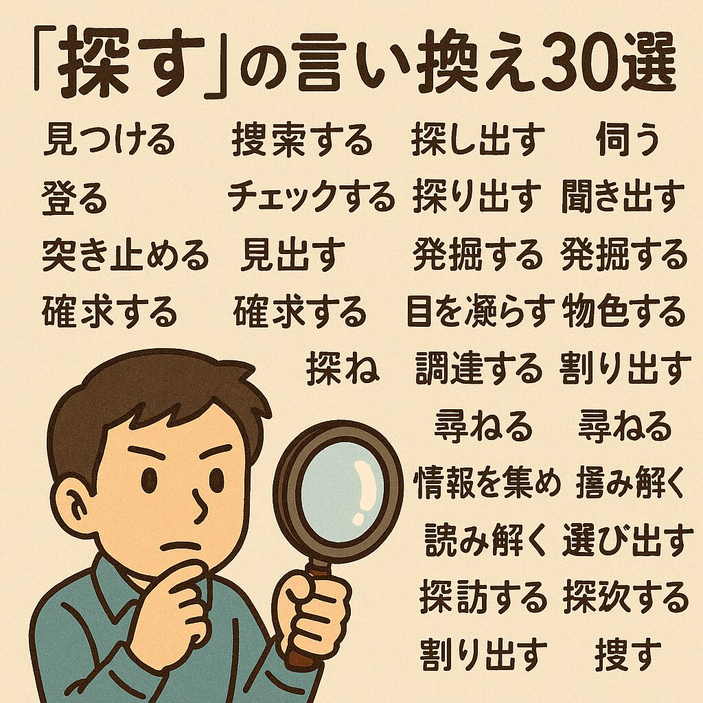 「探す」の言い換え30選