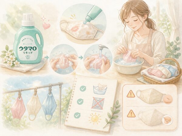ウタマロ洗剤で布マスクは洗える？洗い方と注意点をやさしく解説