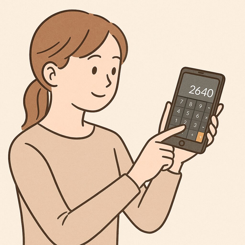 スマホ電卓やアプリでサクッと計算する方法