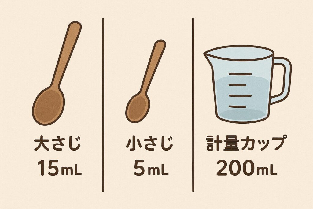 計量スプーン・カップの正しい使い方