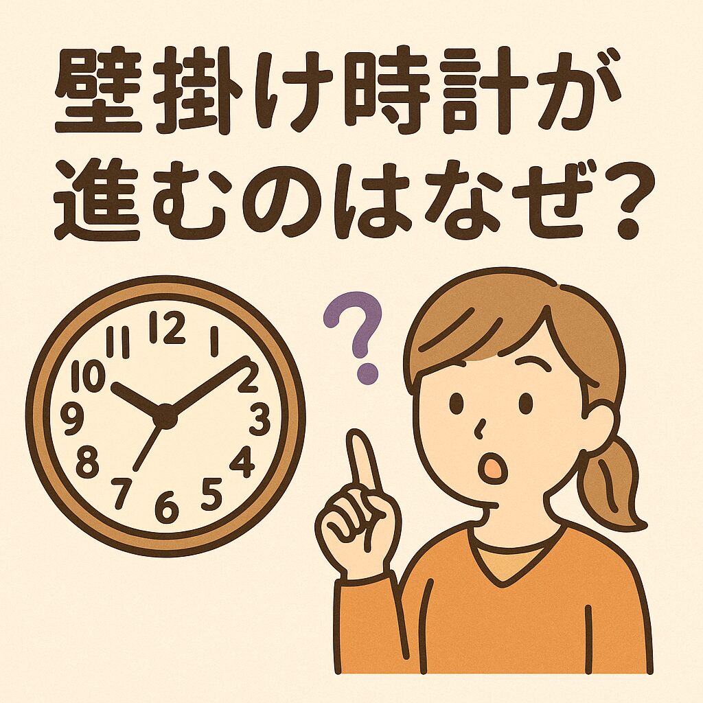 壁掛け時計が進むのはなぜ？原因と今すぐできる対処法をやさしく解説