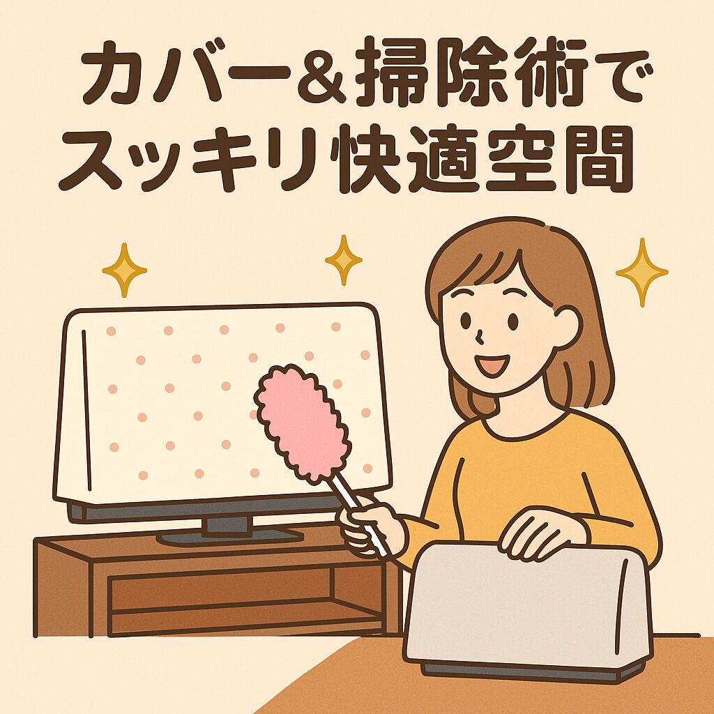 テレビ周りのほこり対策は100均で解決！カバー＆掃除術でスッキリ快適空間へ
