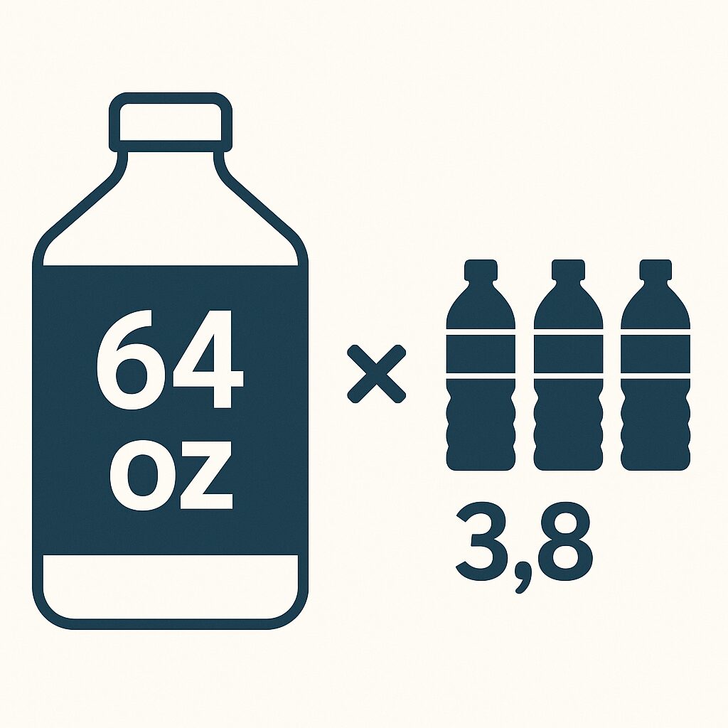 ペットボトル何本分？身近なものでイメージしよう