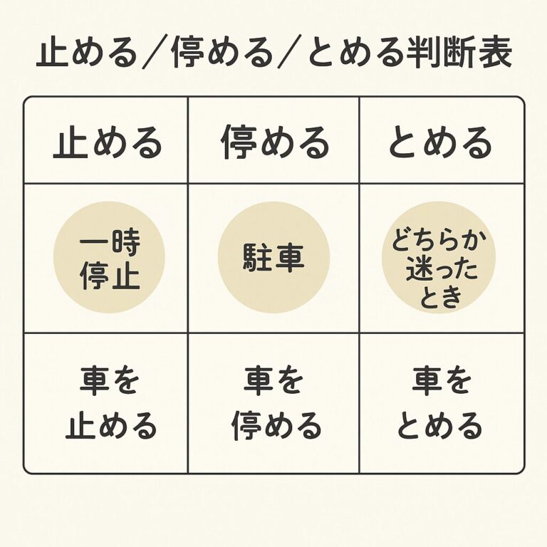 車を止める？停める？駐車場にとめる漢字の使い分けをやさしく解説 | けんさん家のライフスタイル