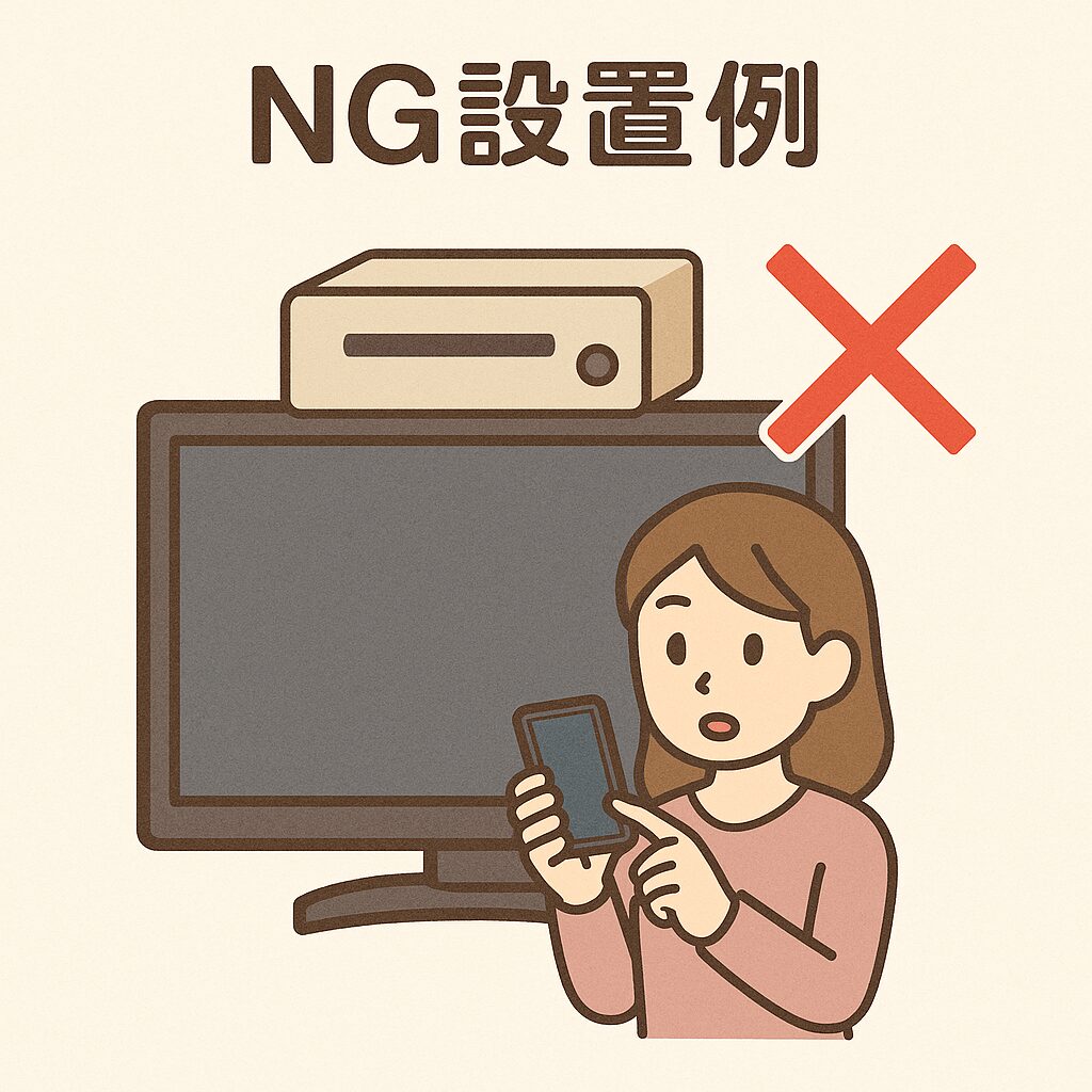 設置場所の環境が与える影響（磁気・温度・光など）