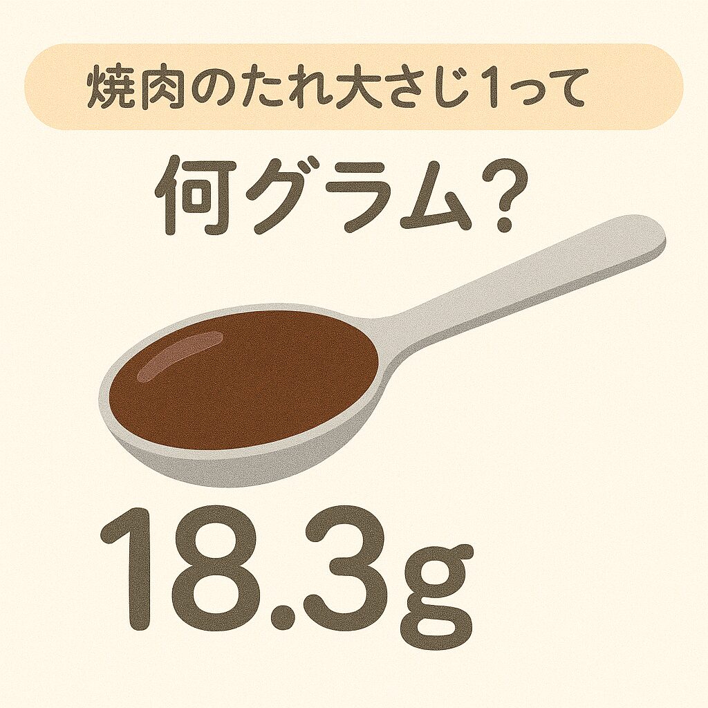 焼肉のたれ大さじ1って何グラム？初心者さんでも安心♪やさしく学べる使い方と選び方ガイド