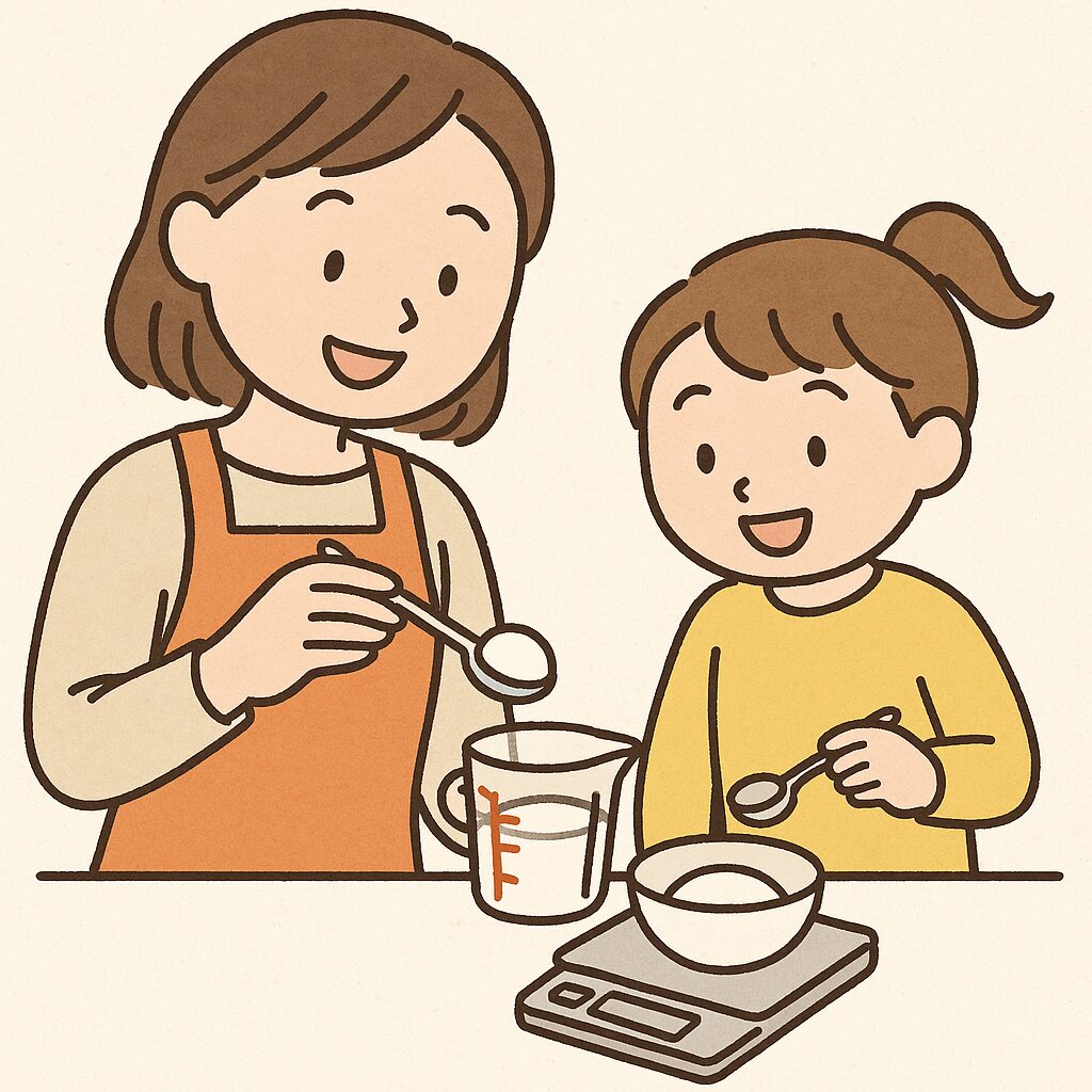 子どもと一緒に学べる！ミリリットルとグラムの感覚