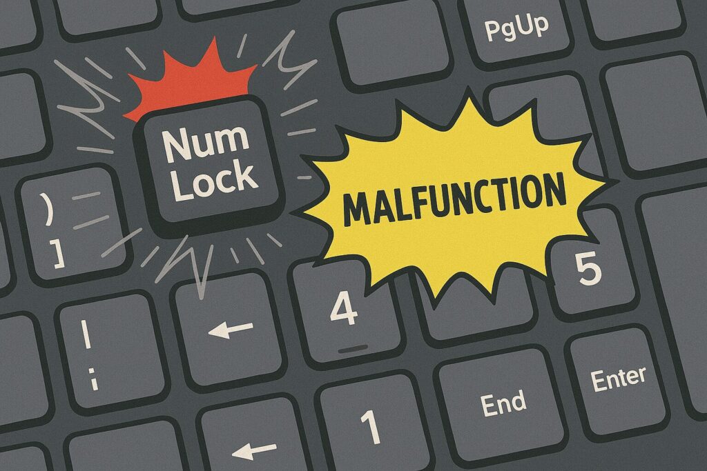 キーボード入力が突然数字になるのはなぜ?まずは原因をチェック