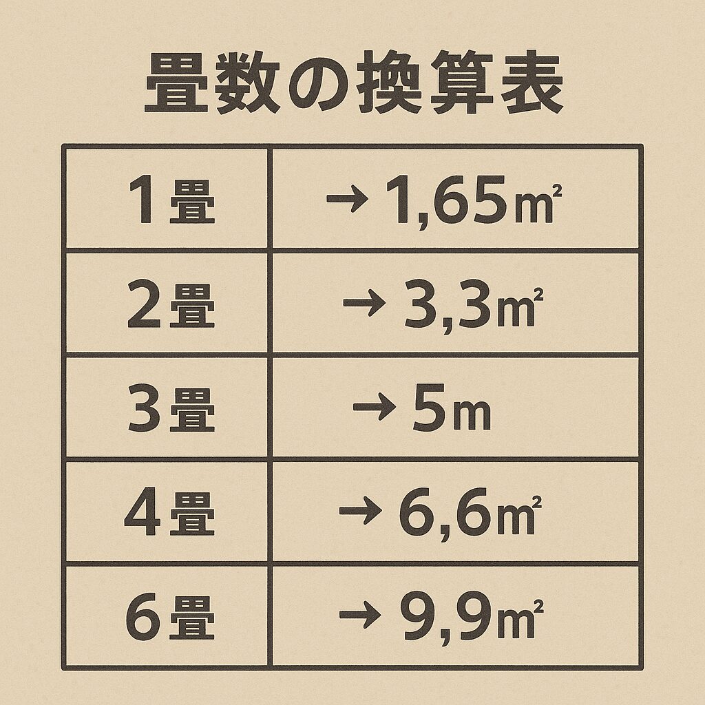 10平米は何畳?畳サイズごとの換算早見