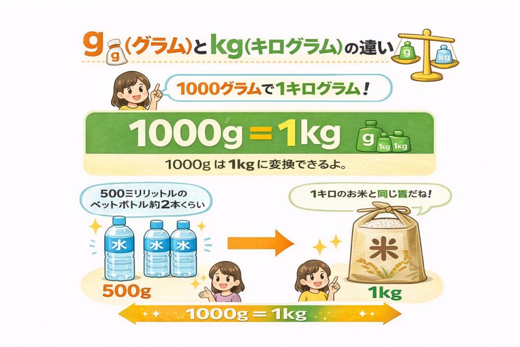 kgとgの違い、初心者向けにやさしく解説