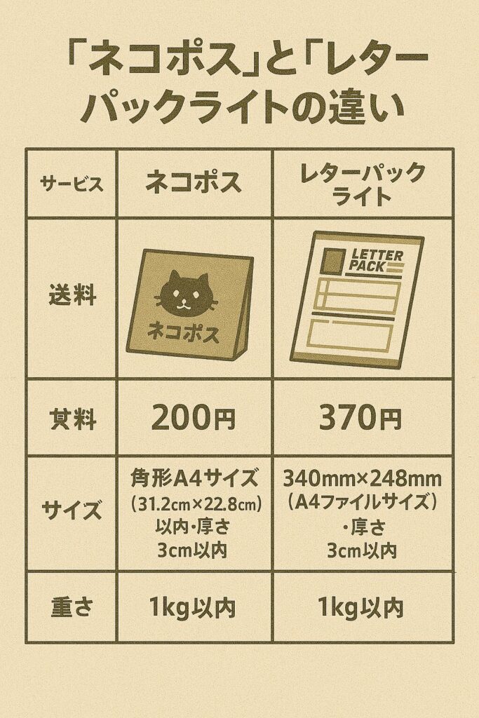 他の匿名配送サービスとの比較と選び方