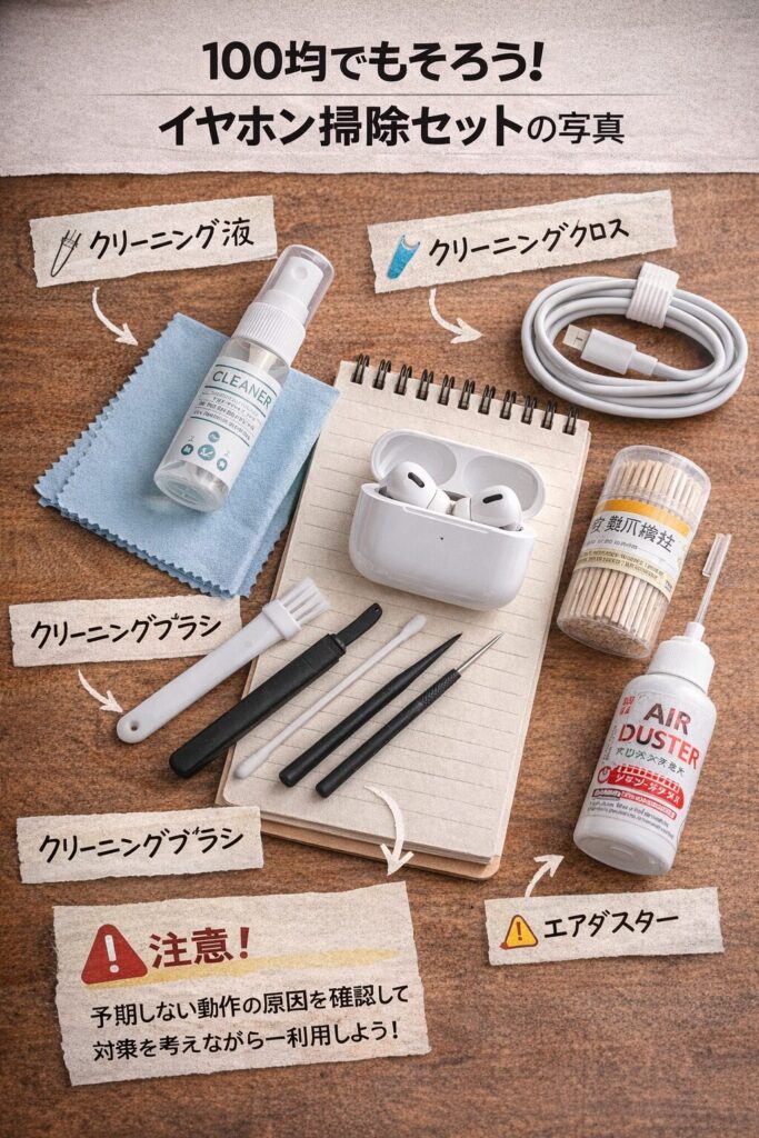 イヤホンを清潔に保つ掃除とお手入れ