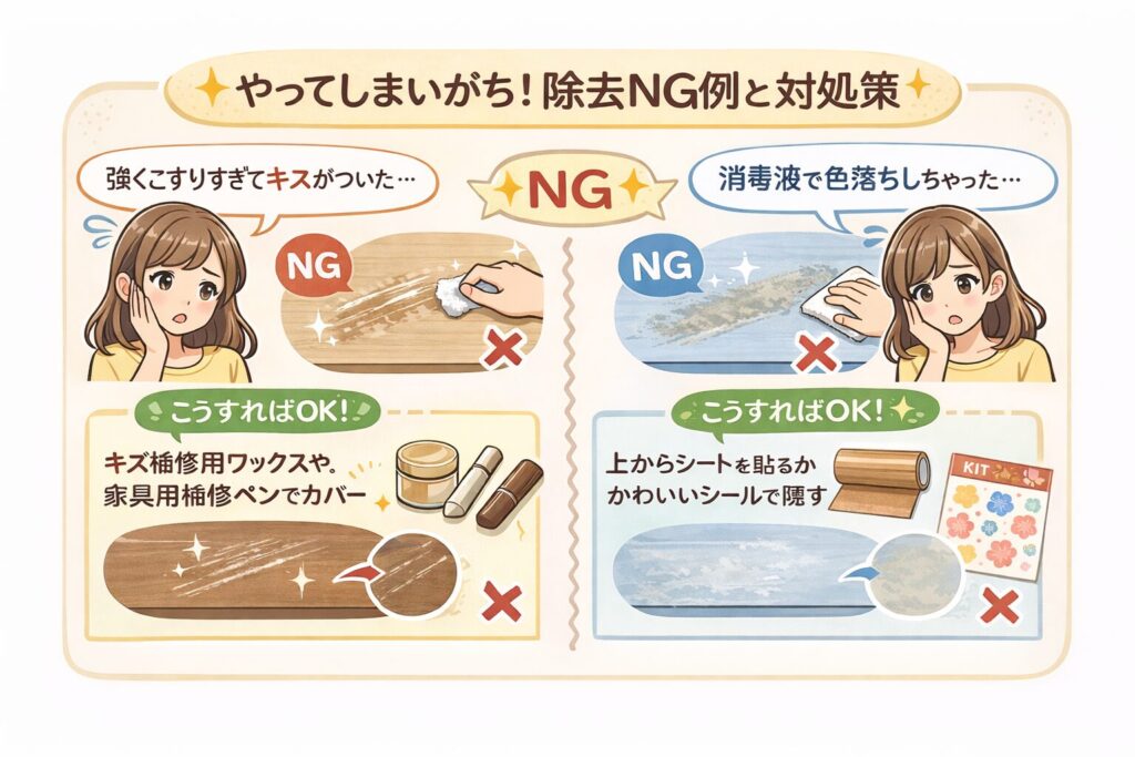 やりがちなNG例＆対処まとめ図