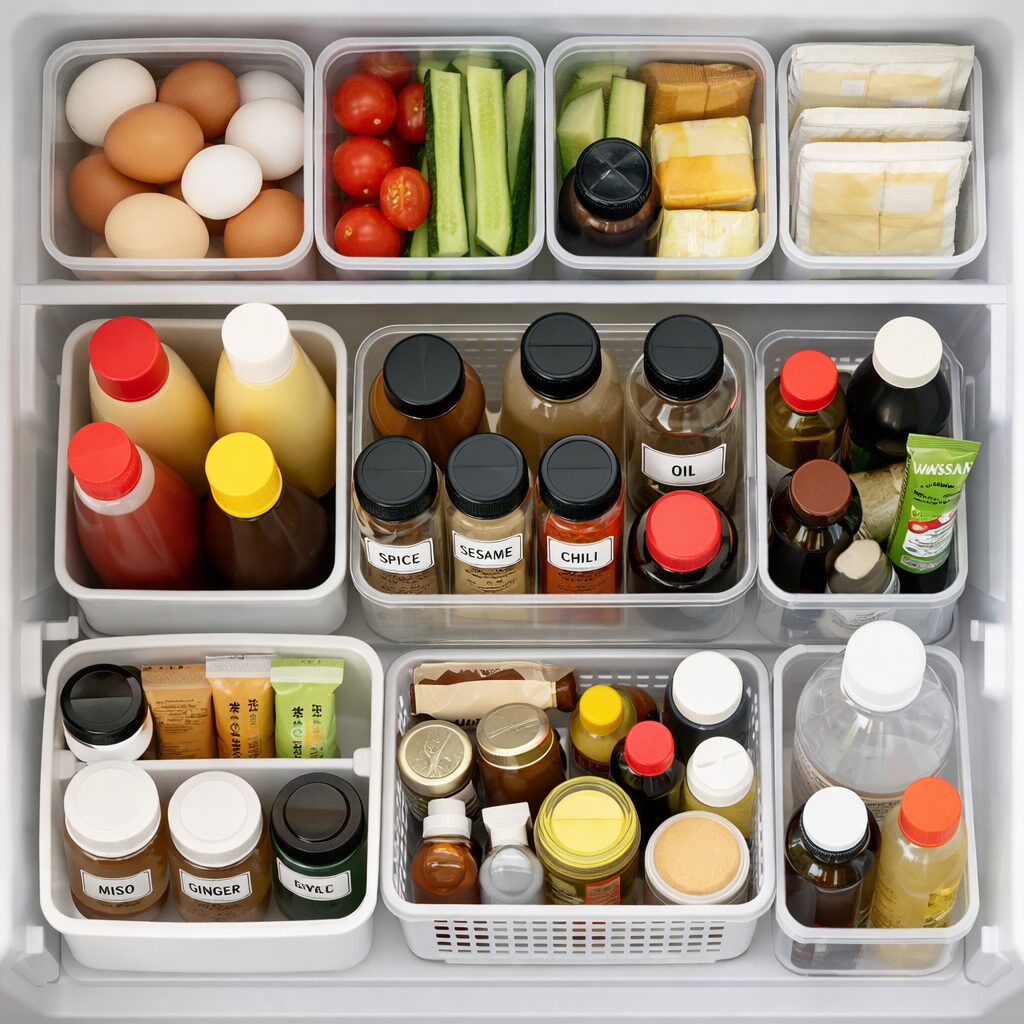 冷蔵庫の調味料をすっきり整えるポイント