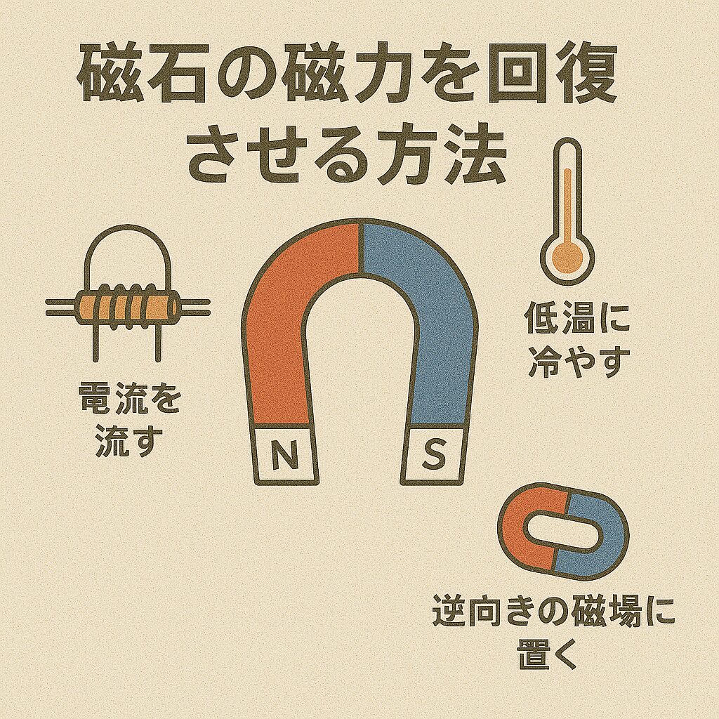 家庭でできる!磁石の磁力回復方法