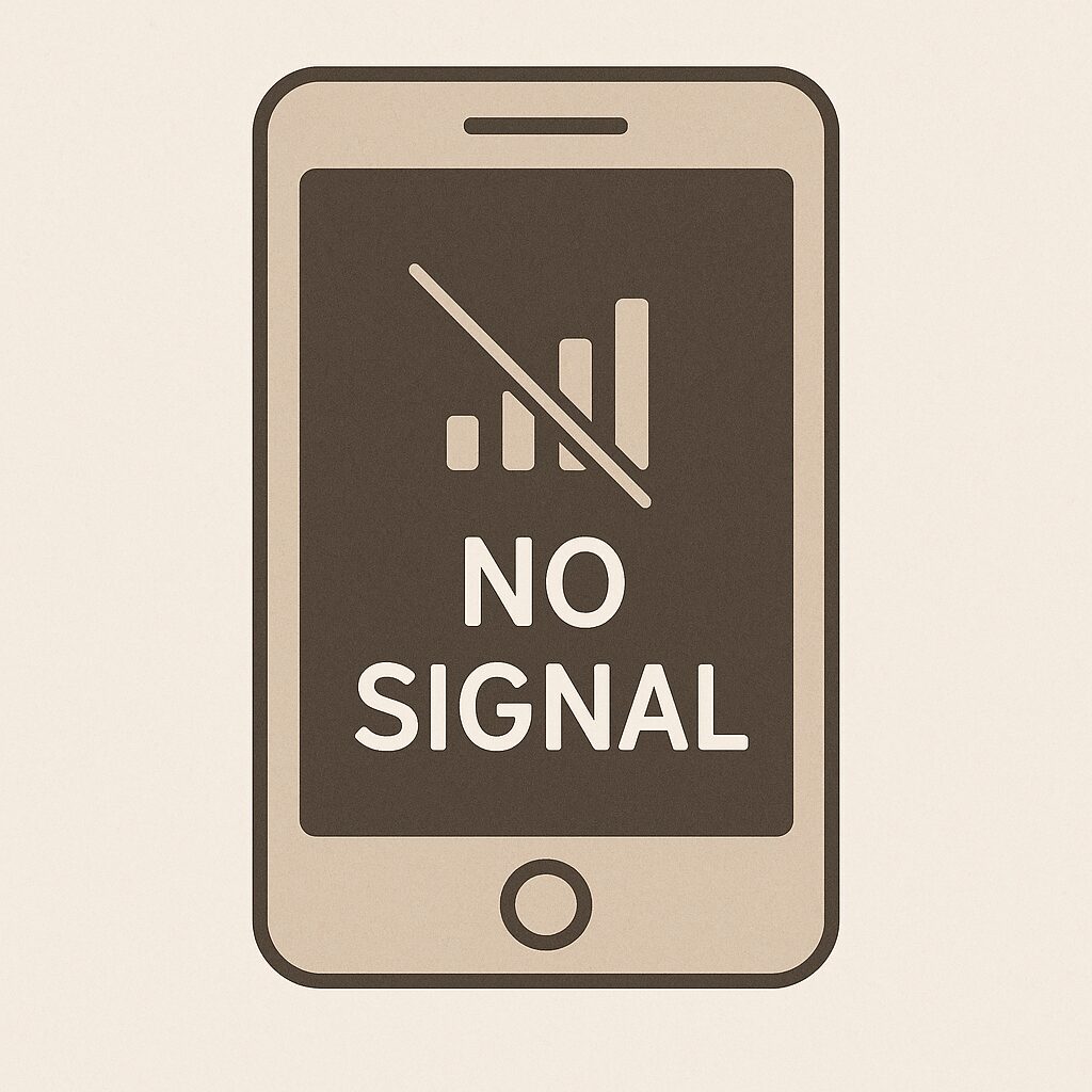 機内モード・圏外・電源オフの通知のタイミング