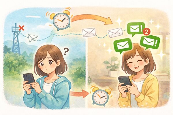 【受信側】スマホの電源がオフ・圏外のときLINEはどうなる？
