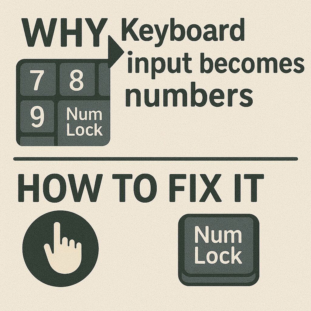 キーボード入力が数字になる原因と対処法｜NumLock・設定・故障まで完全ガイド
