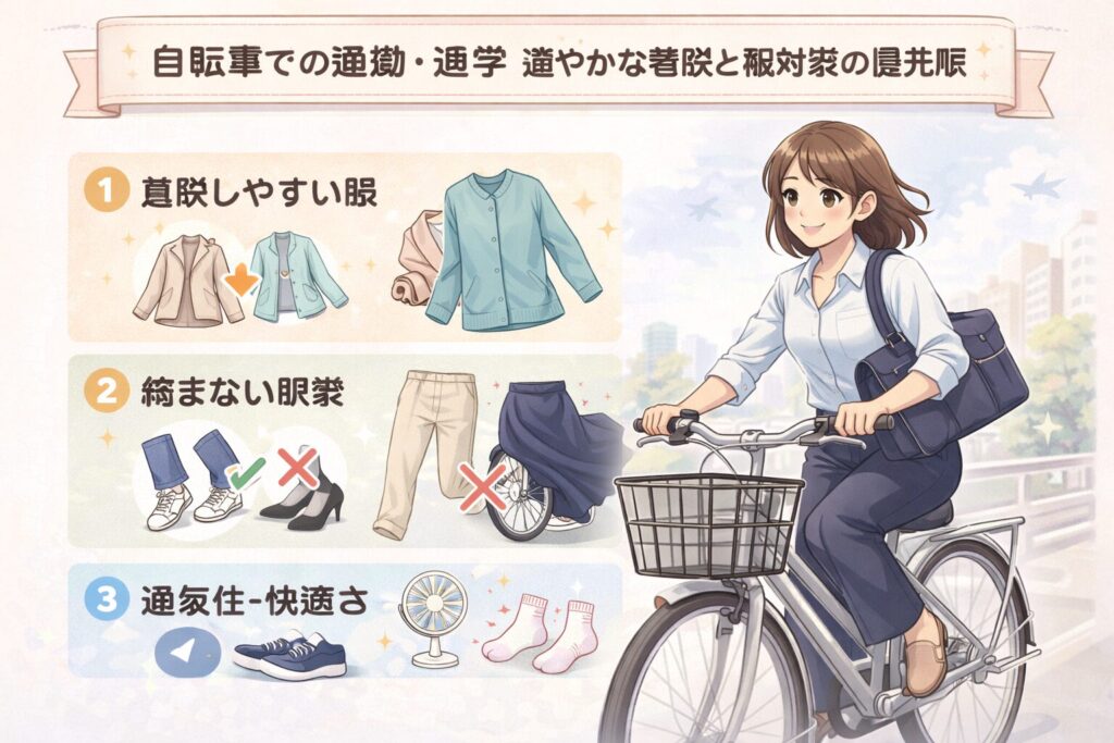 場面別の服装選び：目的別コーデと注意点