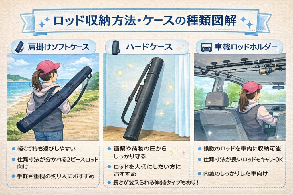 ロッドの持ち運び&収納のコツ