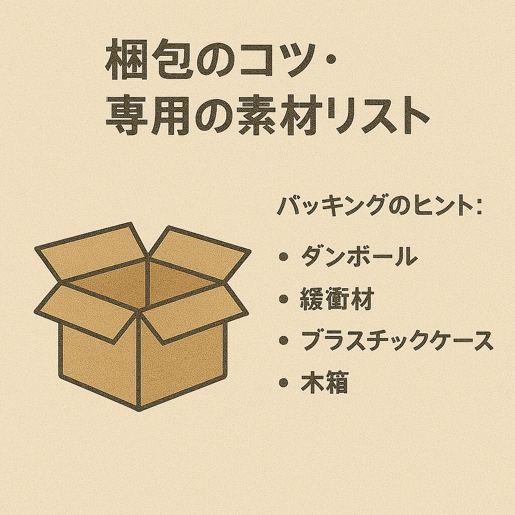 梱包のコツと専用資材まとめ