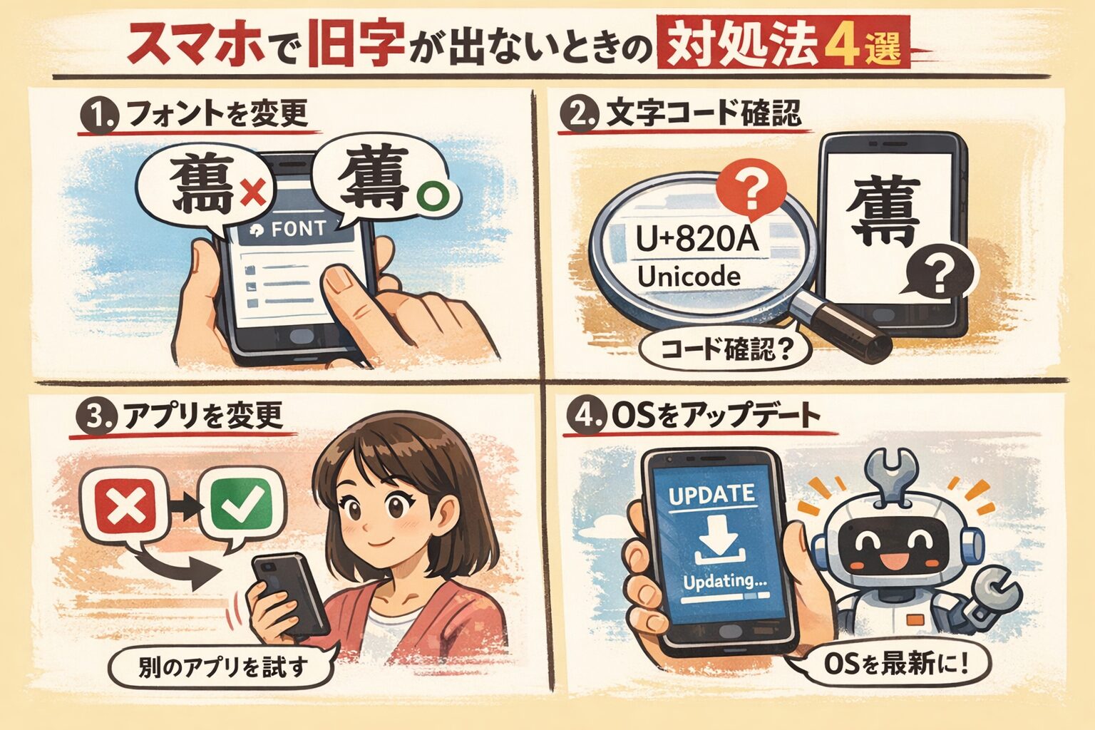 【保存版】「濵」の出し方ガイド｜スマホで旧字が出ないときの対処法4選