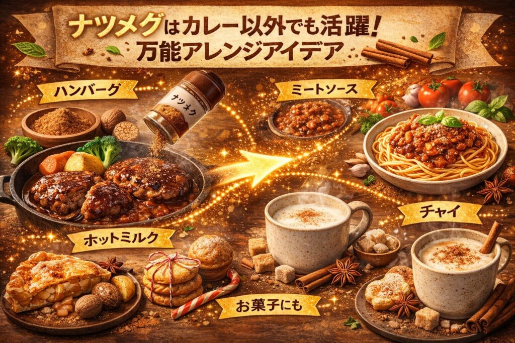 ナツメグはカレー以外でも活躍！万能アレンジアイデア