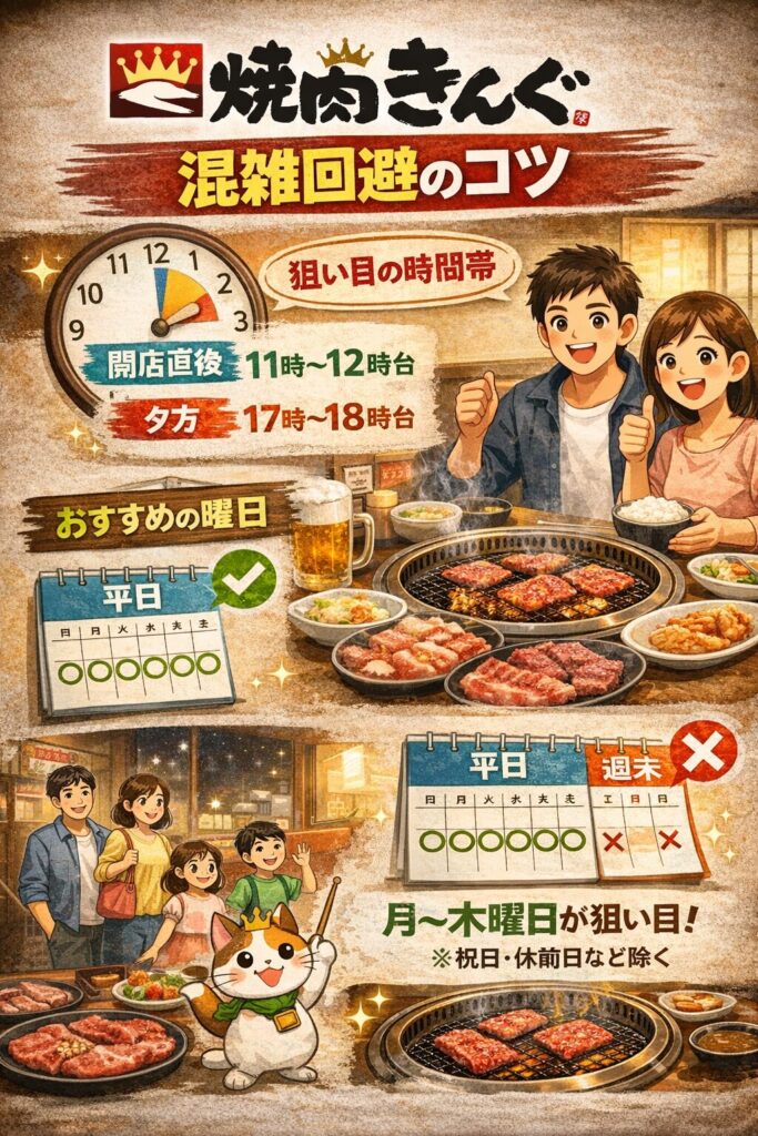 混雑回避のコツ｜おすすめの時間帯と曜日