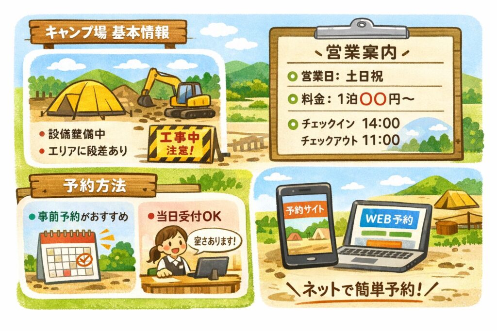 キャンプ場の基本情報と予約方法