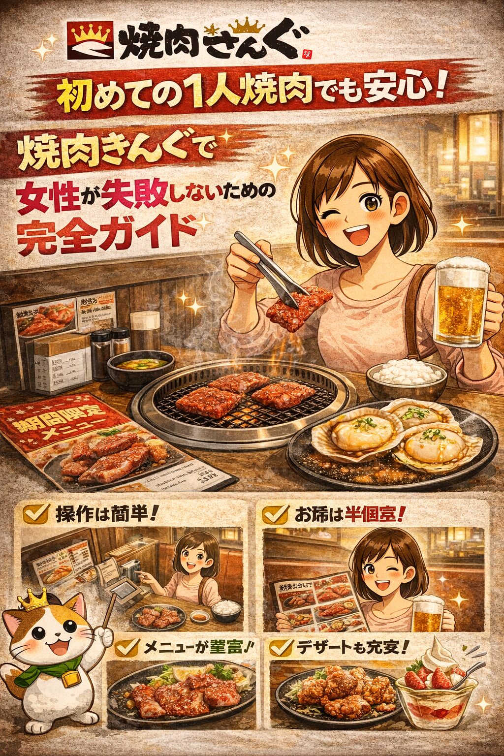 初めての1人焼肉でも安心！焼肉きんぐで女性が失敗しないための完全ガイド