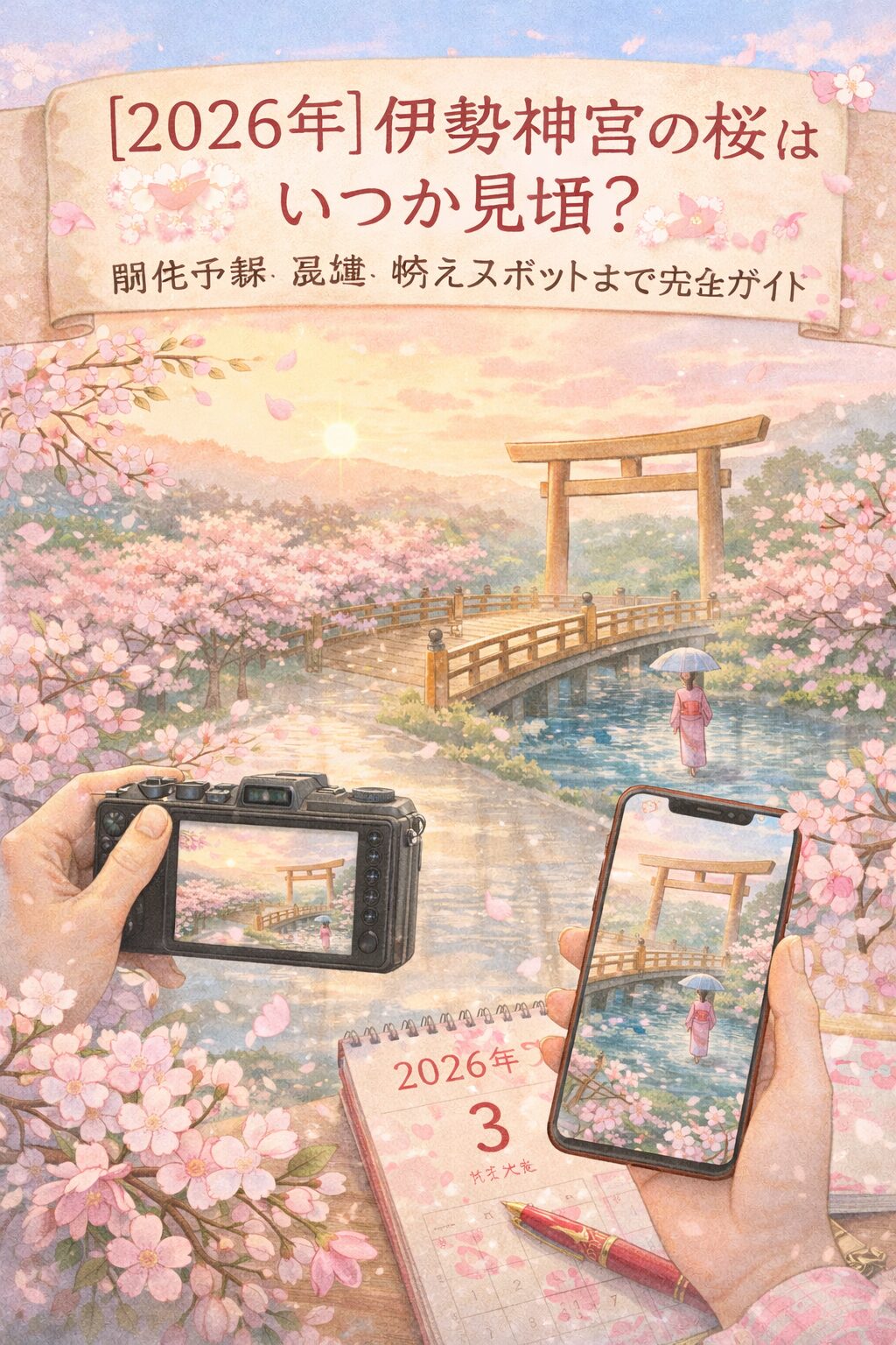 【2026年】伊勢神宮の桜はいつが見頃？開花予想・混雑・映えスポットまで完全ガイド