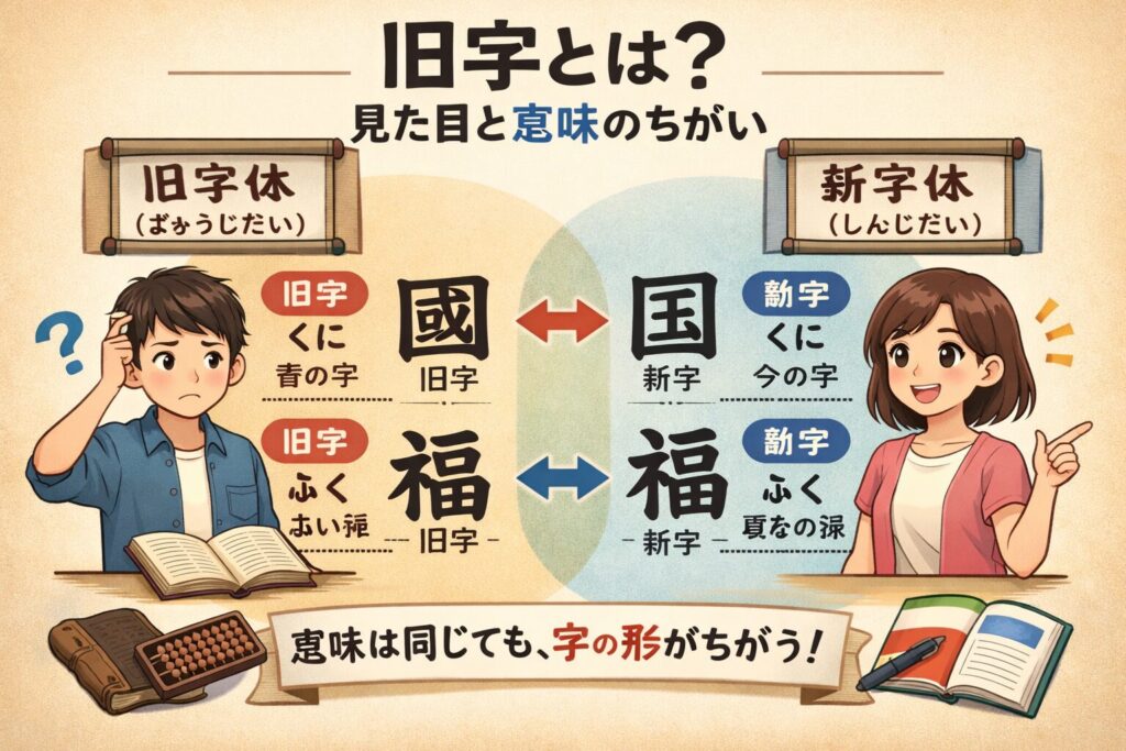 「今」の旧字とは？見た目と意味のちがい