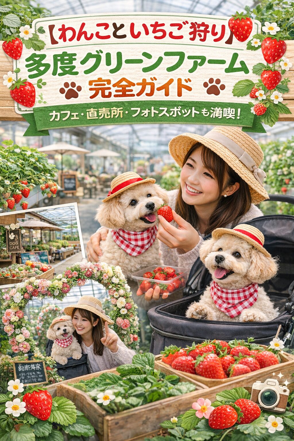 【わんこといちご狩り】多度グリーンファーム完全ガイド｜カフェ・直売所・フォトスポットも満喫！