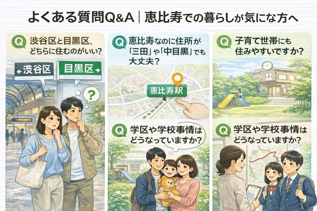 よくある質問Q&A｜恵比寿での暮らしが気になる方へ