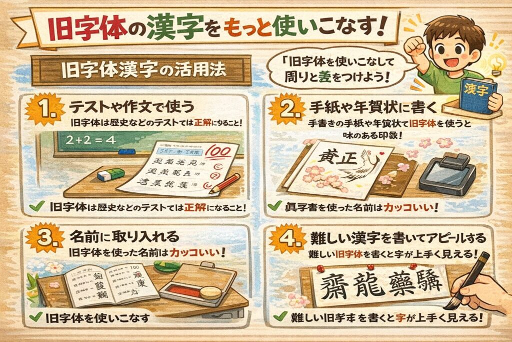 旧字体の漢字をもっと使いこなす！