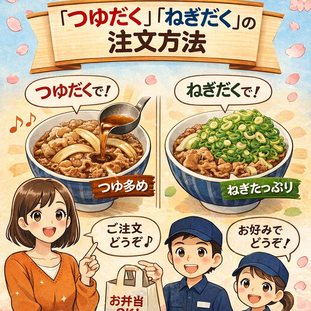 初めての松屋でも大丈夫!「つゆだく」「ねぎだく」の注文方法