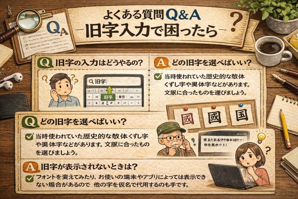 よくある質問Q&A｜旧字入力で困ったら