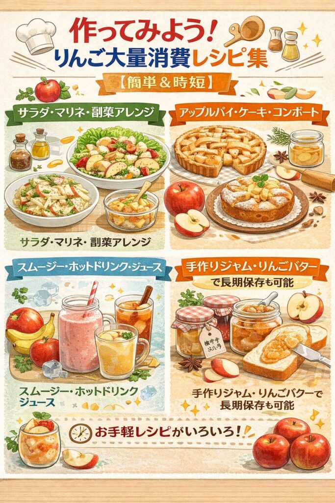 作ってみよう！りんご大量消費レシピ集【簡単＆時短】