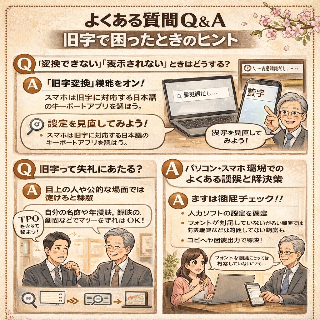 よくある質問Q&A｜旧字で困ったときのヒント