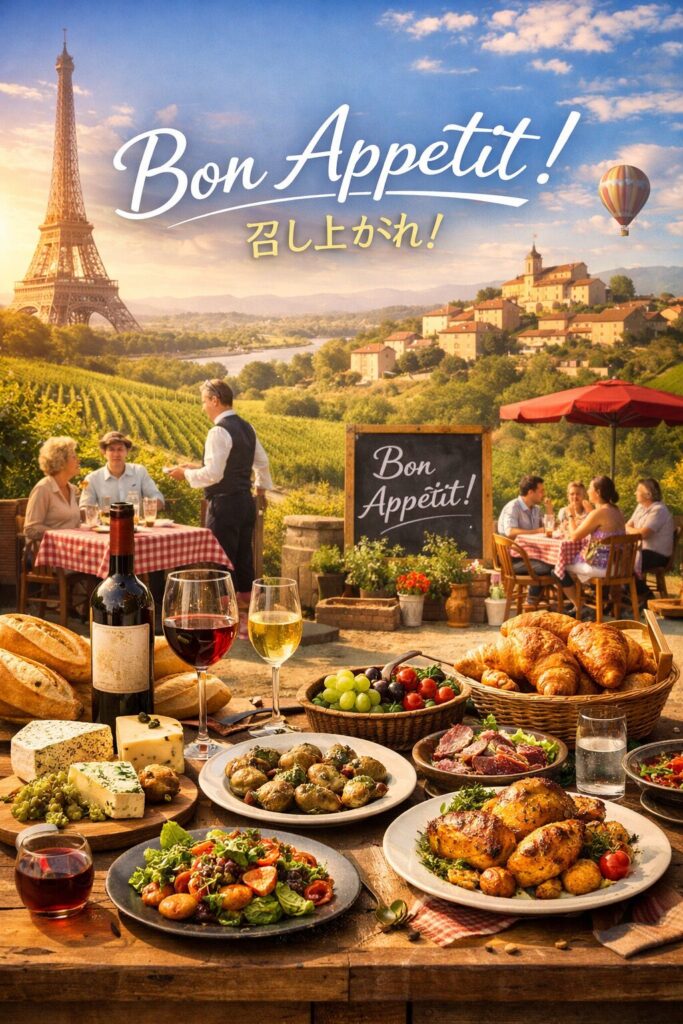 フランスの食文化と「ボナペティ」の背景を知っておこう