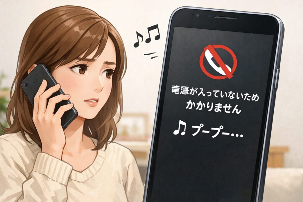 電話で相手の電源が切れているか確認する方法