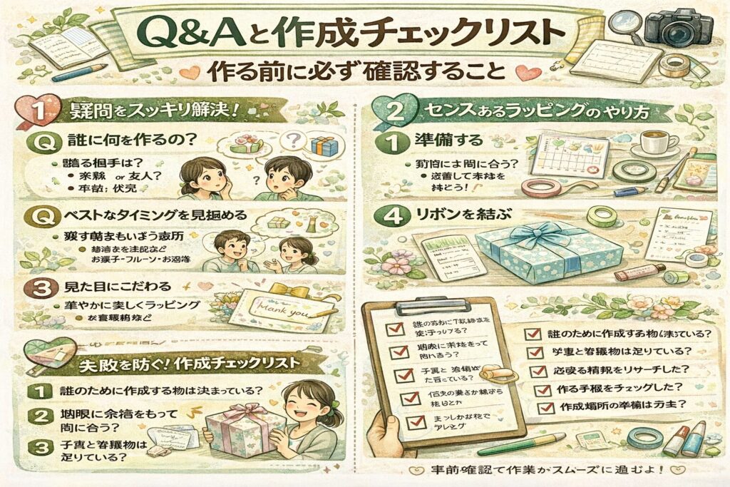 Q&Aと作成チェックリスト:作る前に必ず確認すること