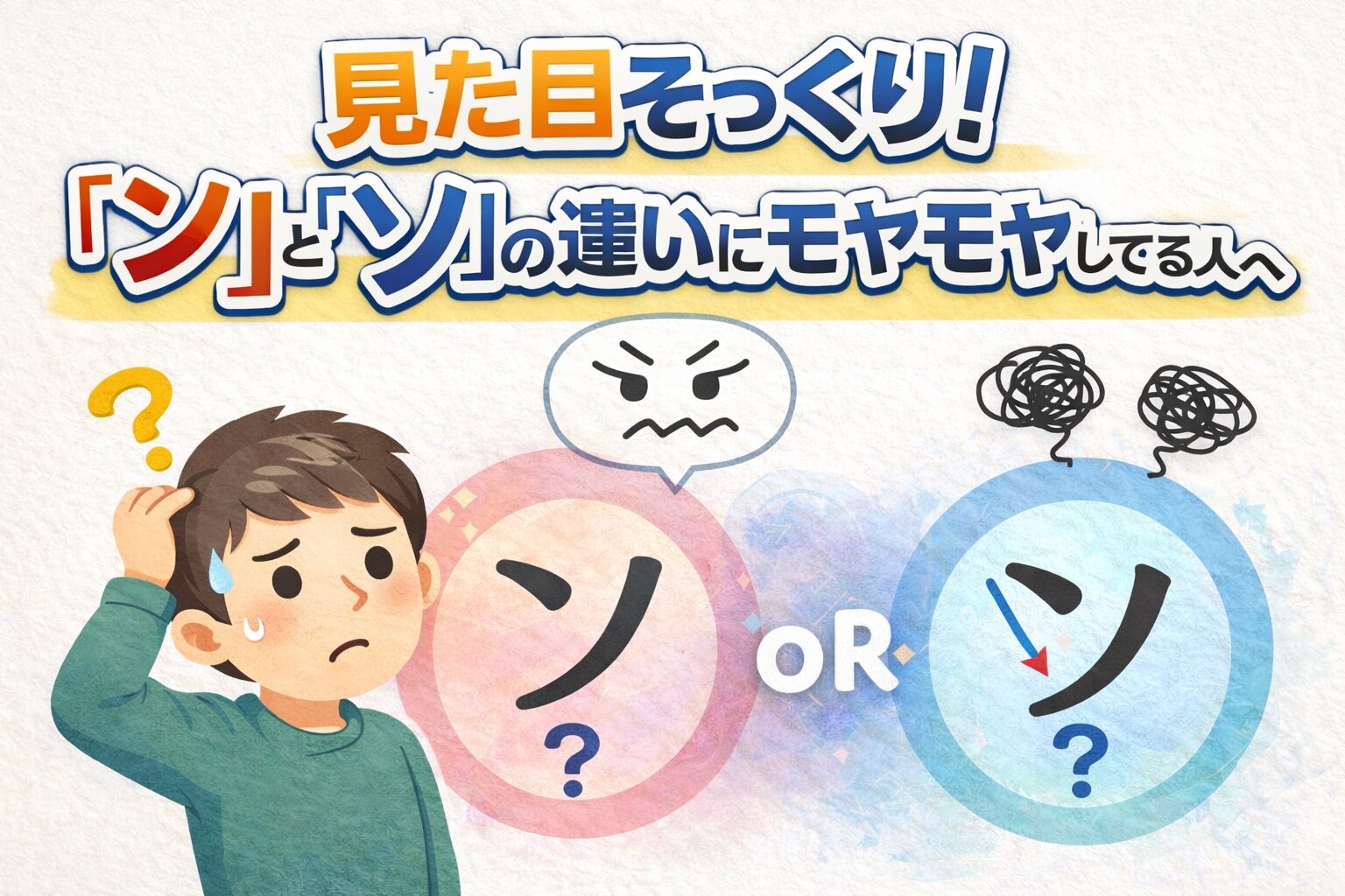見た目そっくり！『ン』と『ソ』の違いにモヤモヤしてる人へ