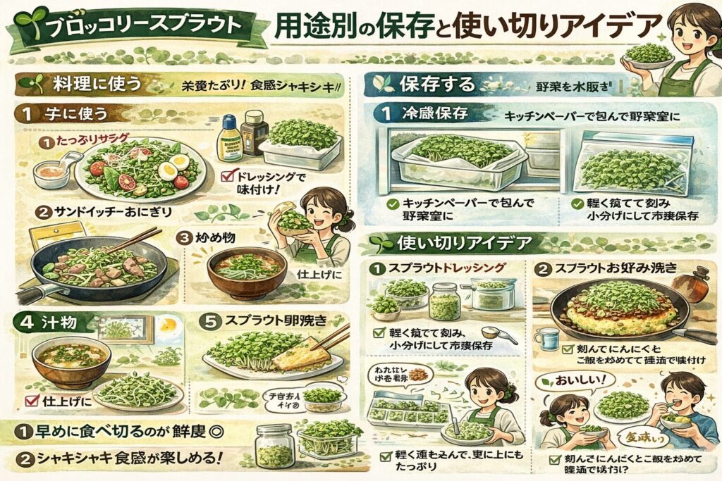 用途別の保存と使い切りアイデア（料理・保存レシピ）