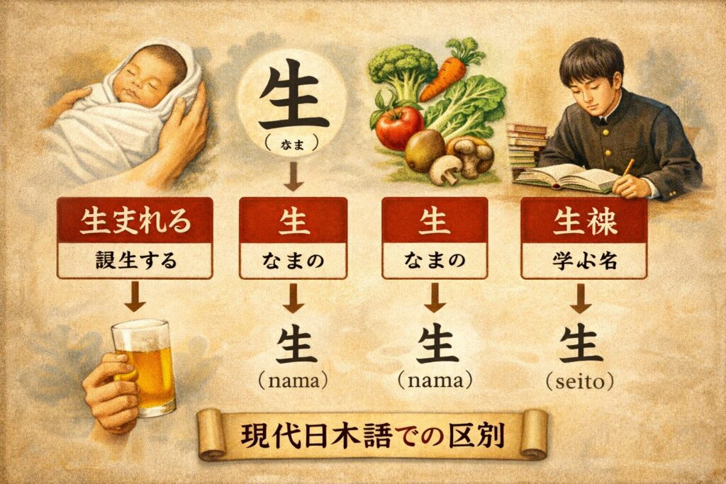 意味と読みの使い分け：現代日本語でどう区別するか